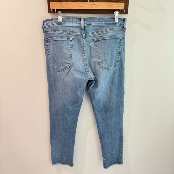 Rag & Bone Dre Capri Jeans in Paint Splatter Bulwarks Wash Size 31 - Picture 3 of 10